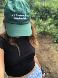 I'd Rather Be Gardening Embroidered Dad Hat -Sow Exotic Shop IMG 9044 scaled