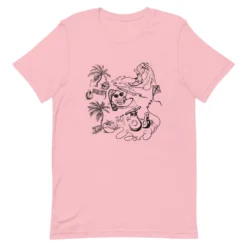 Sow Exotic Summer Beach Party T-Shirt *Summer 2021* (FRONT ONLY) -Sow Exotic Shop unisex premium t shirt pink front 60c76f3447ac1
