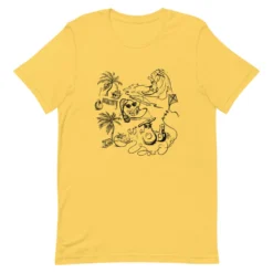 Sow Exotic Summer Beach Party T-Shirt *Summer 2021* (FRONT ONLY) -Sow Exotic Shop unisex premium t shirt yellow front 60c76f34439bd